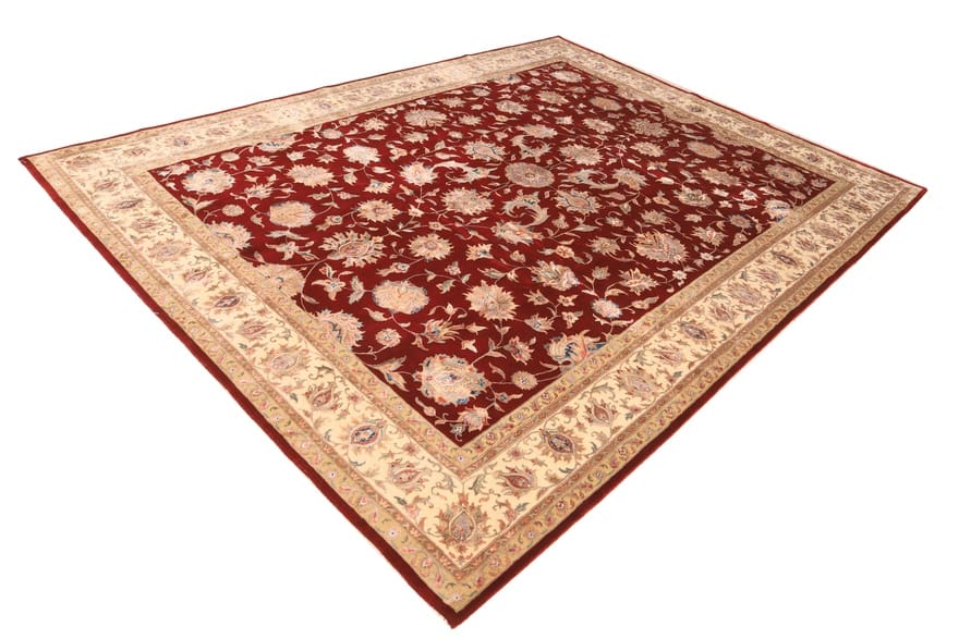 Orientteppich TABRIZ 362x257, handgeknüpft, Indien