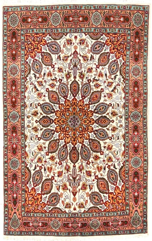 Tabriz Teppich 159x98 cm, handgeknüpft, Perserteppich