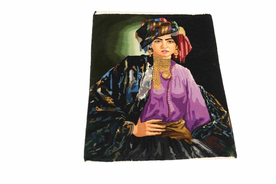 Tabriz 50 Raj Teppich 88x59 cm – Perserteppich handgeknüpft