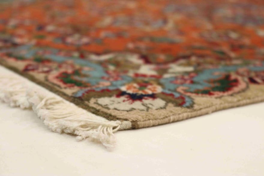 Tabriz 50 Raj Teppich 83x58 cm – hochwertig, handgeknüpft, Perserteppich
