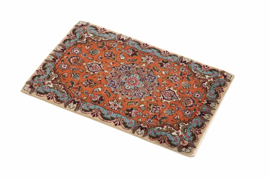 Tabriz 50 Raj Teppich 84x56 cm – handgeknüpft, Perserteppich