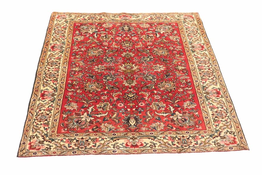 Orientteppich TABRIZ 203x148 cm, handgeknüpft, stilvoll & elegant