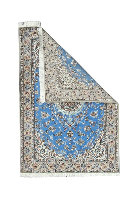 Exquisiter NAIN 6LA Teppich 148×101 cm – Königsblau, handgeknüpft