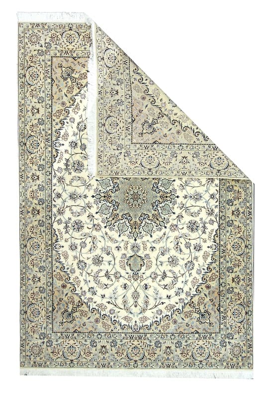 Exquisiter NAIN 9LA Teppich 294x199 cm, handgeknüpft, Perserteppich