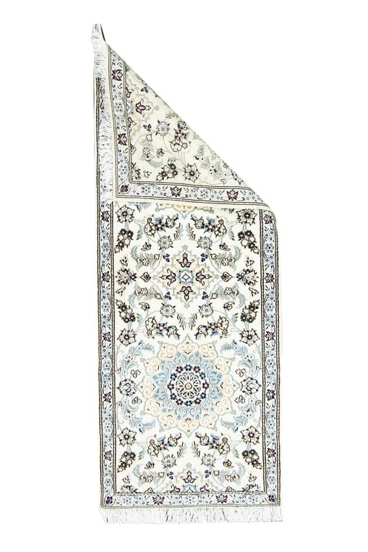 Eleganter Nain 9LA Läufer 206x82 cm in Pastelltönen – handgeknüpft