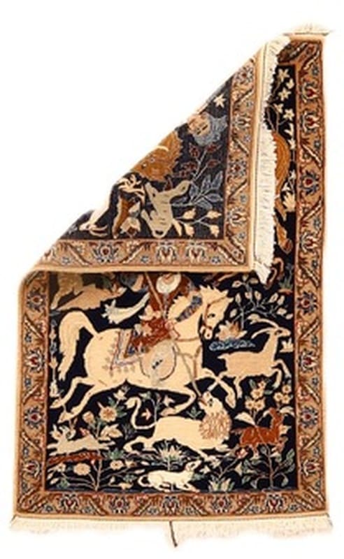 Nain 6 La Orientteppich 115x76 cm, persisches Design, handgeknüpft