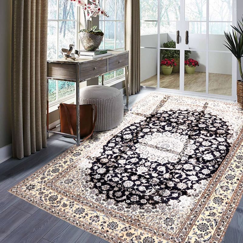 Nain 6 La Teppich 295x204 cm – Dunkelblau, 800.000 Knoten, handgeknüpft