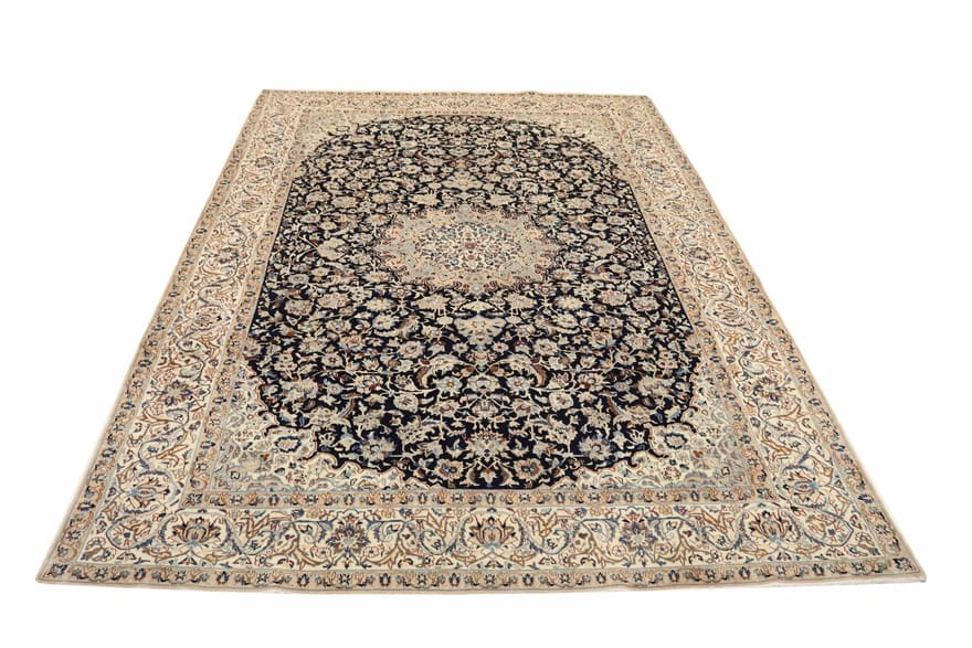 Orientteppich NAIN 9 La Carpet 382x241, feine Knüpfkunst, handgeknüpft