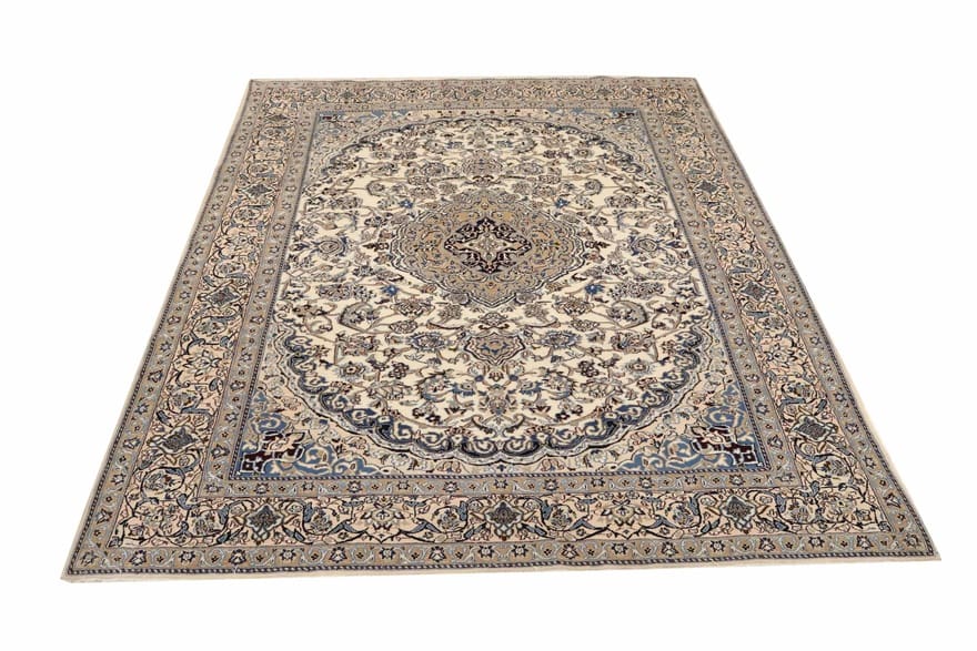 Exquisiter Nain 9 La Teppich 301x210 cm, 360.000 Knoten, handgeknüpft
