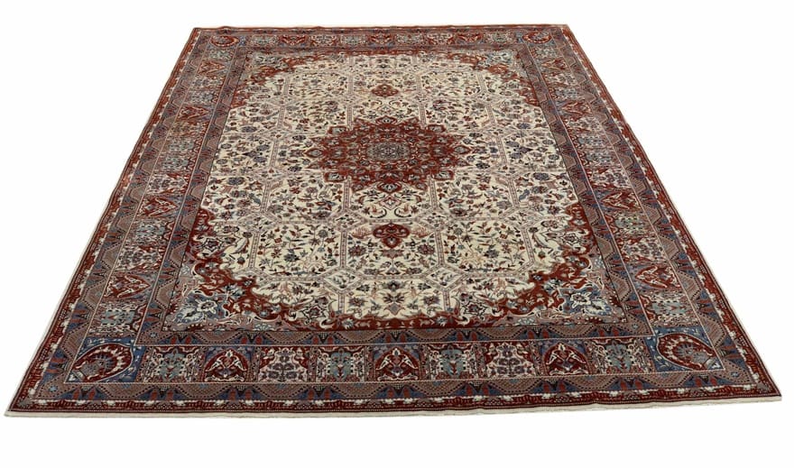 Nain Teppich 334x233 cm, 360.000 Knoten, handgeknüpft