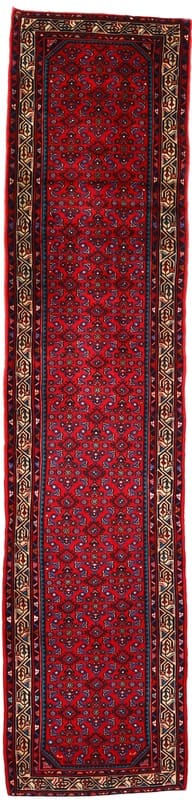 Orientteppich Hodenabad 397x99 cm, 160.000 Knoten, handgeknüpft