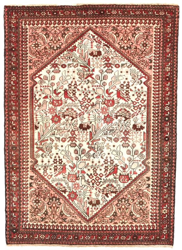 Eleganter Perserteppich 154x111 cm, 160.000 Knoten, handgeknüpft