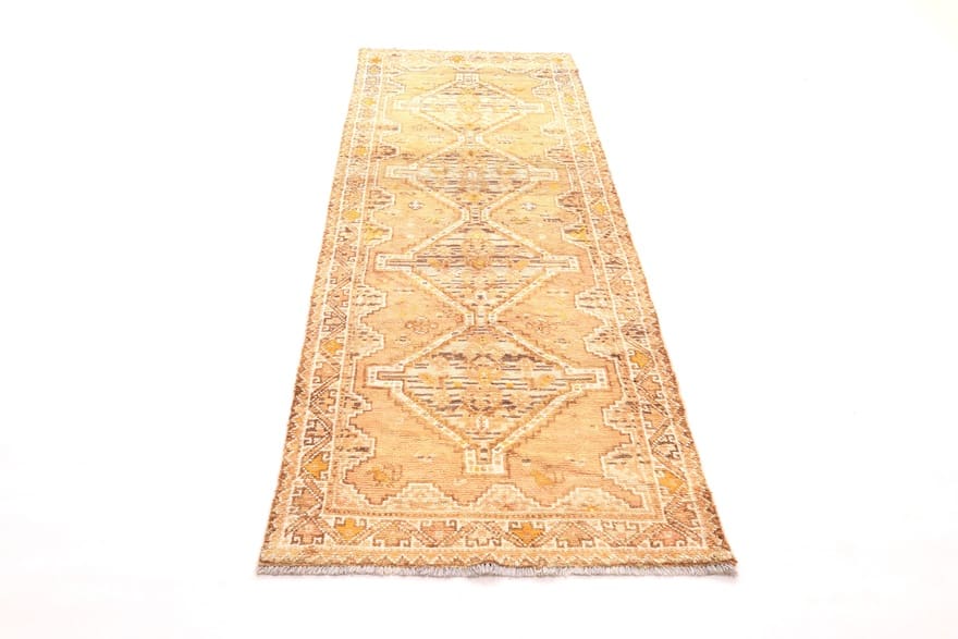 Shiraz Teppich 279x98 cm – Handgeknüpft, geometrisches Design, Perserteppich