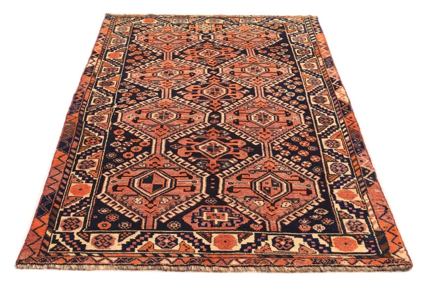 Shiraz Teppich 257x134, Ghaschghai-Nomaden, handgeknüpft