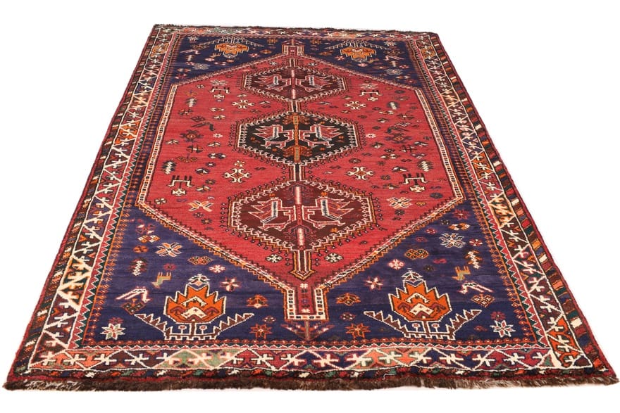 Schiraz Teppich 263x160cm, handgeknüpft, aus Wolle, Orientteppich