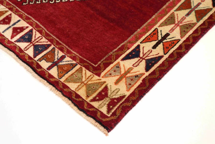 Shiraz Teppich 231x131 cm, Ghaschghai-Design, handgeknüpft