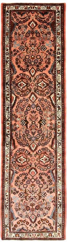 Rudbar Teppich 289x75 cm, antik, handgeknüpft, Orientteppich
