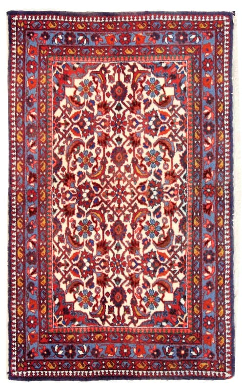 TeppichBazar Tafresch Teppich 100x61 cm, handgeknüpft, persischer Stil