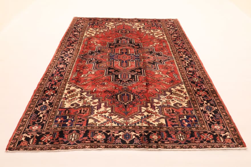 Handgeknüpfter Heriz Orientteppich 305x204 cm – Geometrisches Design