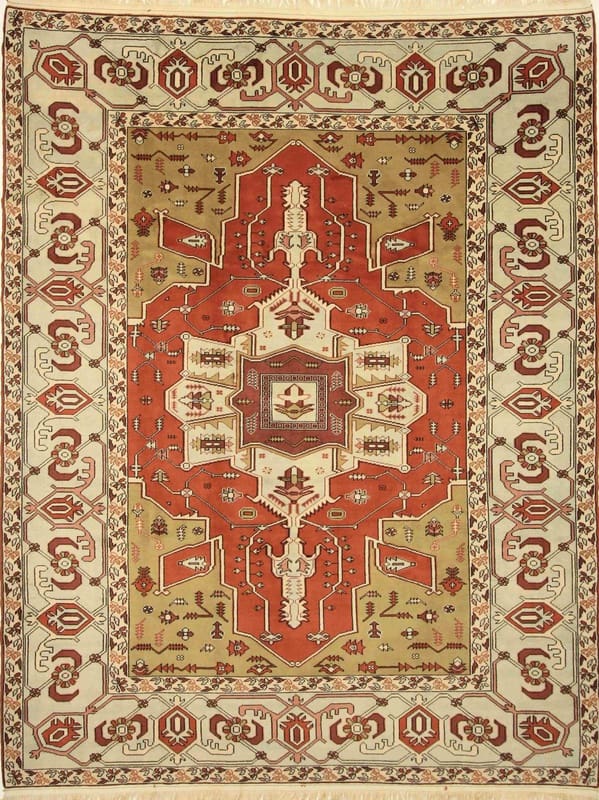 Serapi Orientteppich 345x268 cm – Handgeknüpft, Wolle, Klassisch