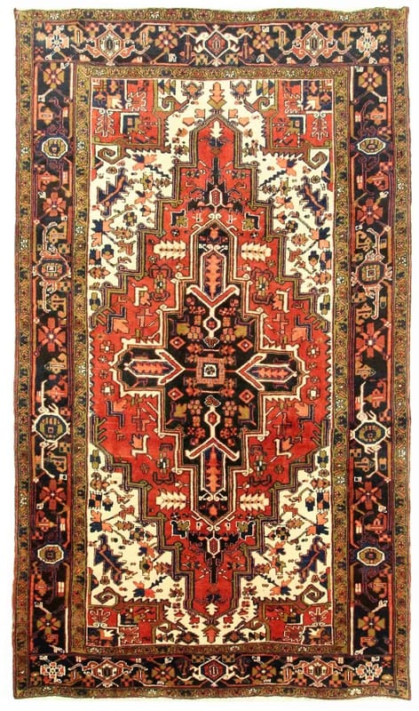 Heriz Orientteppich 337x193 cm – Handgeknüpft, Wolle, rustikal