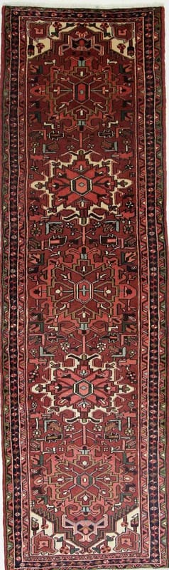 Orientteppich 302x88 cm - Handgeknüpft, traditionelles Design, Wolle