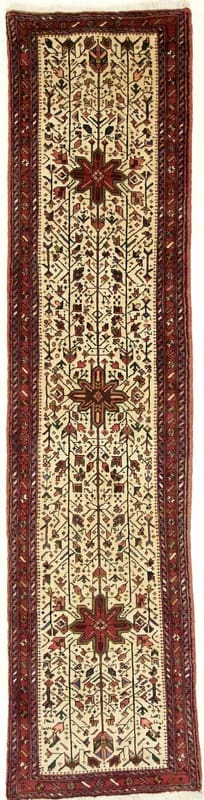 Orientteppich Heriz 331x79 cm – Handgeknüpft, Muster & Farbe