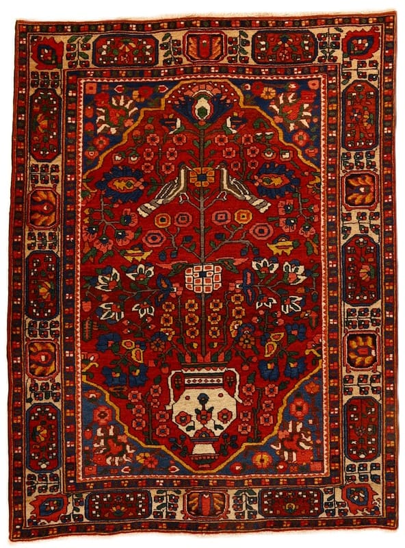 Bakhtiar Orientteppich 202x151 cm – Handgeknüpft, Wolle, Muster