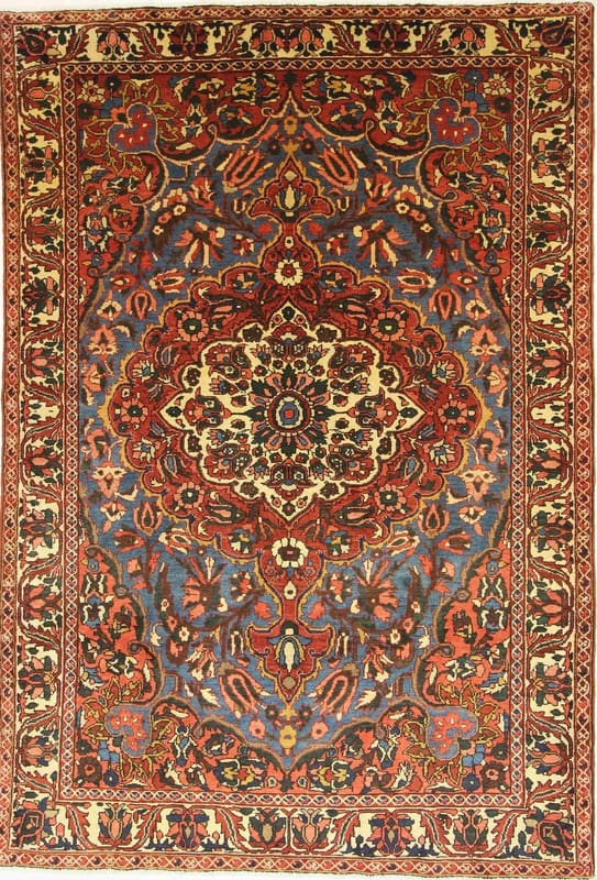 Bakhtiar Teppich 313x216 cm - Strapazierfähig, Gartenmuster, handgeknüpft