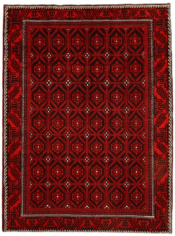 Orientteppich Kurdi 280x208 cm – Handgeknüpft, geometrisches Design
