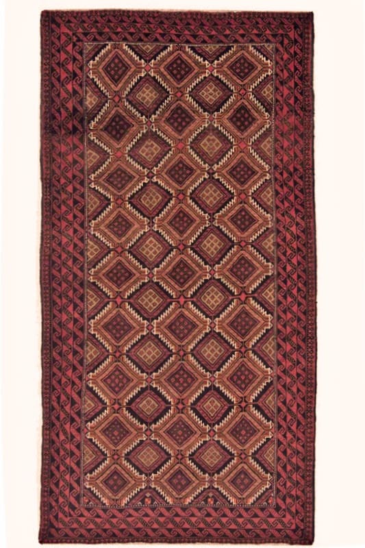 Exquisiter Belutsch Teppich 192x101 cm – Handgeknüpft, Wolle, Persien