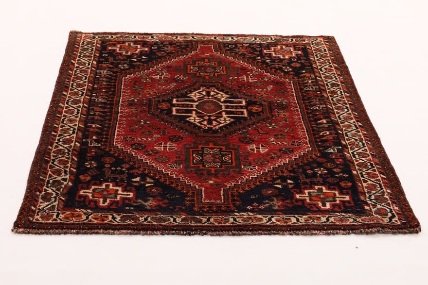 Orientteppich SHIRAZ 158x126 cm, Wolle, handgeknüpft, Ghaschghai