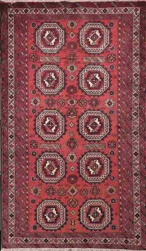 Belutsch Orientteppich 188x100 cm – handgeknüpft, Wolle, bunt
