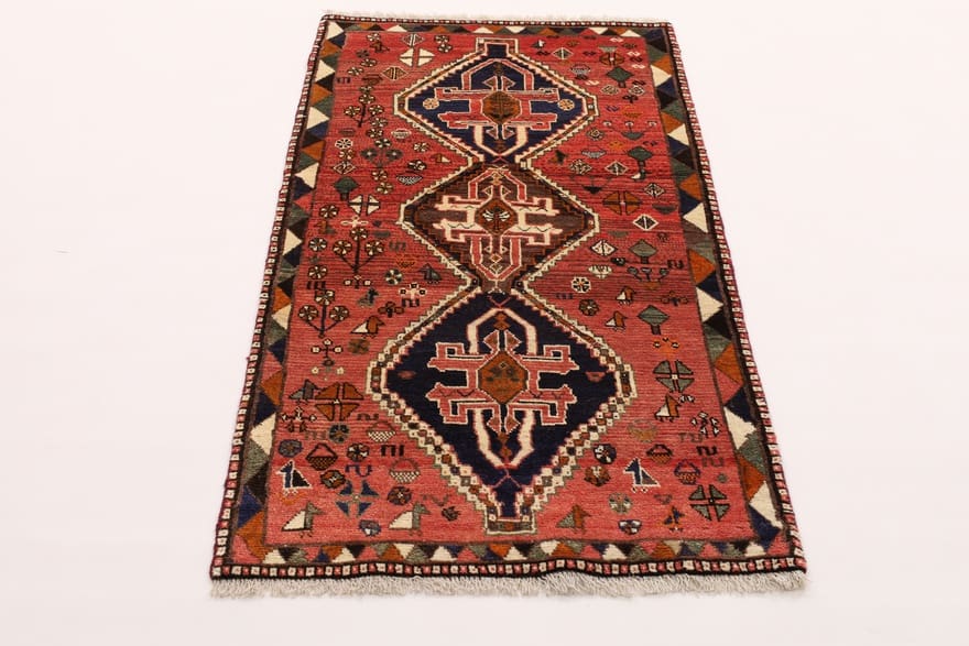 Orientteppich SHIRAZ 193x86 cm, handgeknüpft, Wolle, Ghaschghai