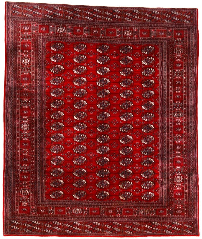 Orientteppich Buchara 302x253 cm – farbenfrohes, handgeknüpftes Design