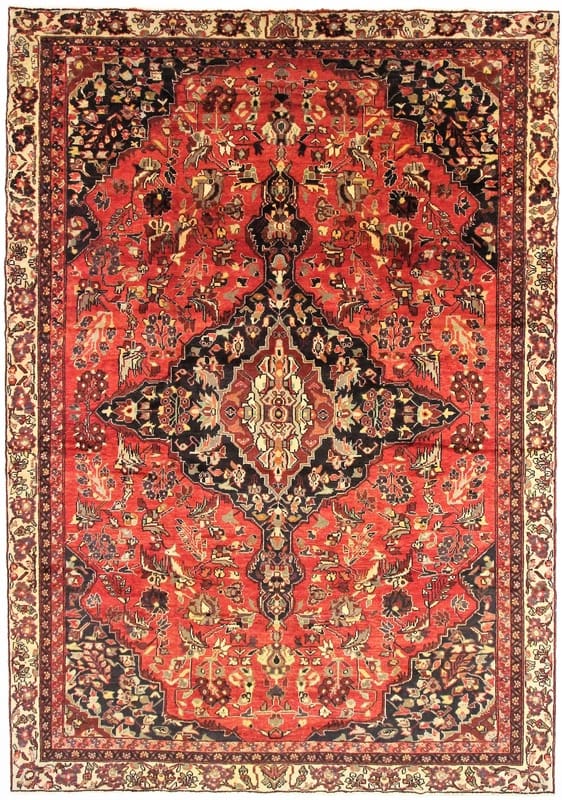 Kurdi Teppich 379x264 cm, Ghaschghai, Wolle, handgeknüpft