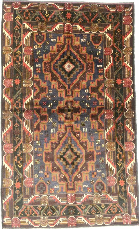 Belutsch Orientteppich 182x108 cm, handgeknüpft, traditionell