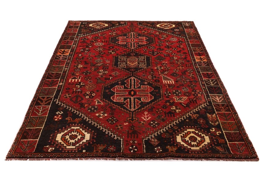Schiraz Teppich 240x148 cm, Wolle, handgeknüpft, Orientteppich