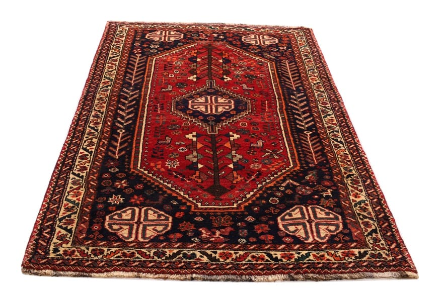Schiraz Orientteppich 223x127 cm, handgeknüpft, Wolle, Ghaschghai