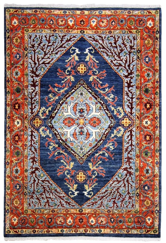 Ziegler Orientteppich 207x151 cm – Antikes Design, Handgeknüpft
