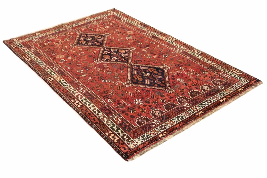 Orientteppich SHIRAZ 256x175 cm, handgeknüpft, Wolle, Ghaschghai