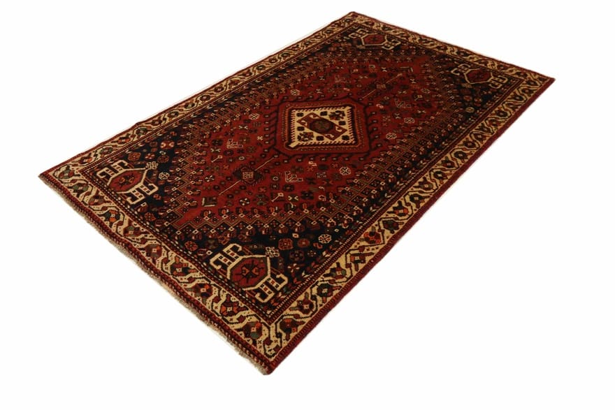Orientteppich Shiraz 236x150 cm, handgeknüpft, traditionelles Muster