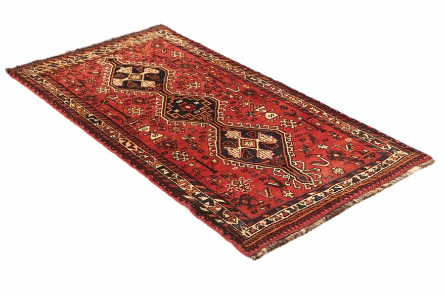 Orientteppich SHIRAZ 228x111 cm, handgeknüpft, florales Muster