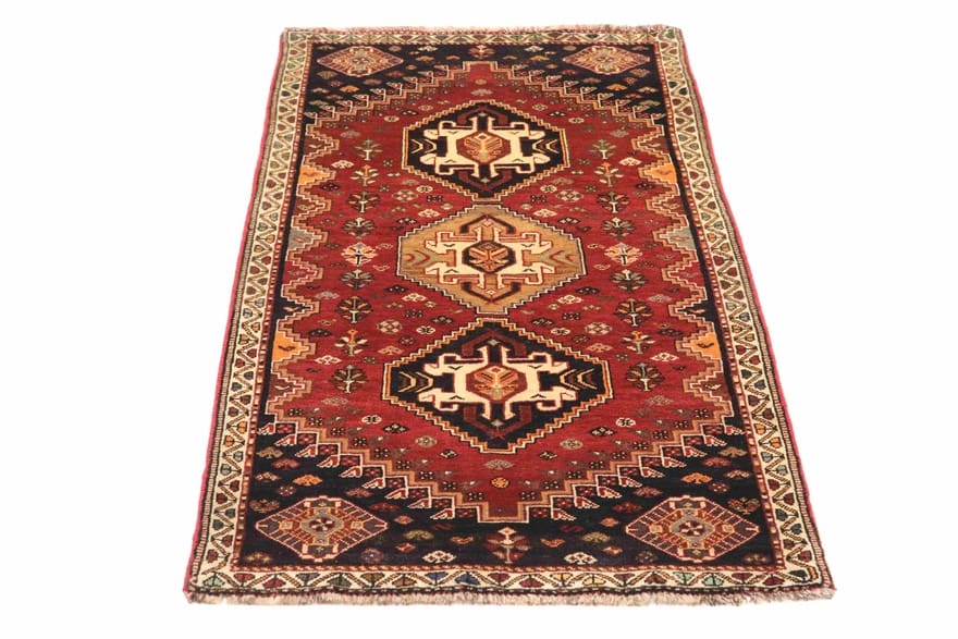 Orientteppich SHIRAZ 181x90 cm - handgeknüpft, farbenfroh, hochwertig