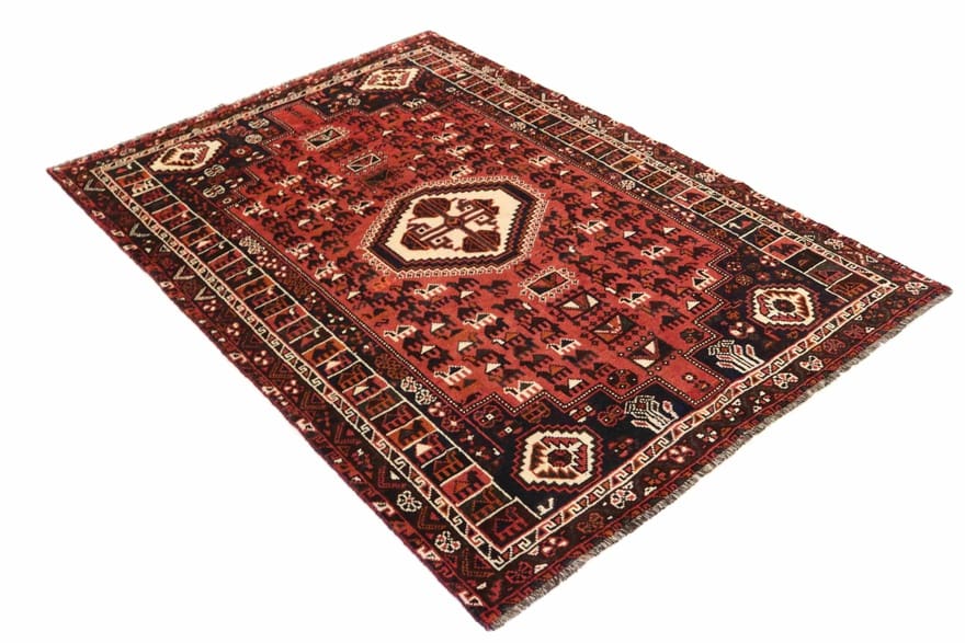 Orientteppich Shiraz 273x186 cm – handgeknüpft, traditionelles Muster