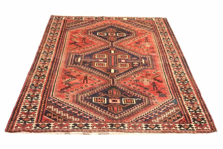 SHIRAZ Orientteppich 251x149 cm, handgeknüpft, einzigartiges Muster