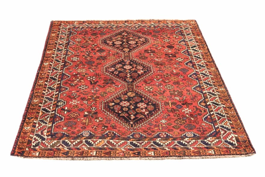 Orientteppich SHIRAZ 223x162 cm, handgeknüpft, farbenfrohes Muster
