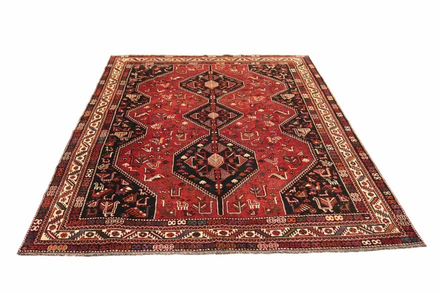 Orientteppich SHIRAZ 313x236 cm – Handgeknüpft, traditionelles Muster