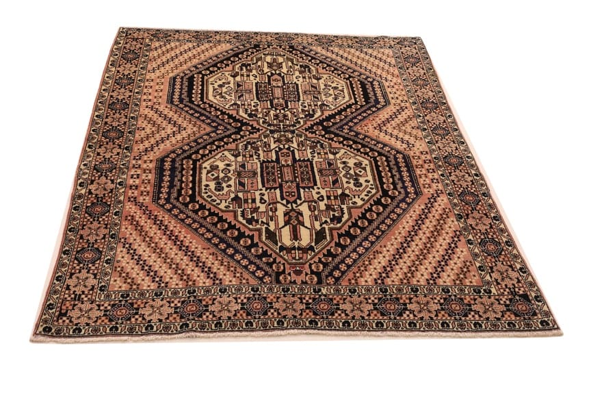 Afshar Orientteppich 212x153 cm, handgeknüpft, 100% Wolle