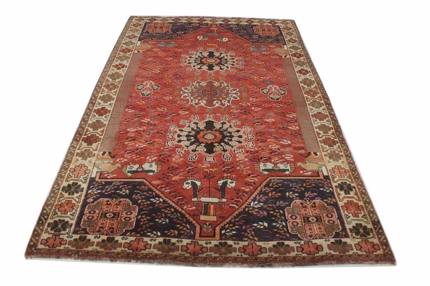 Ghashghai Orientteppich 280x166 cm – Handgeknüpft, antik, Wolle
